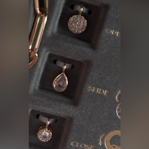 Elegant Gold and Silver Charm Bracelet - Picture 5 of 7